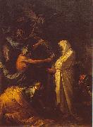 Salvator Rosa L ombre de Samuel apparaissant a Saul chez la pythonisse d Endor. oil painting on canvas
